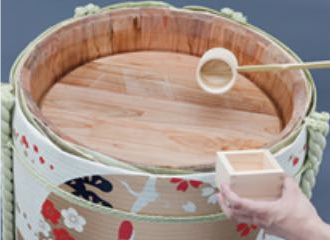【受注販売】GOTOGIN 菰樽 (4斗樽サイズ/中味3,600ml付)